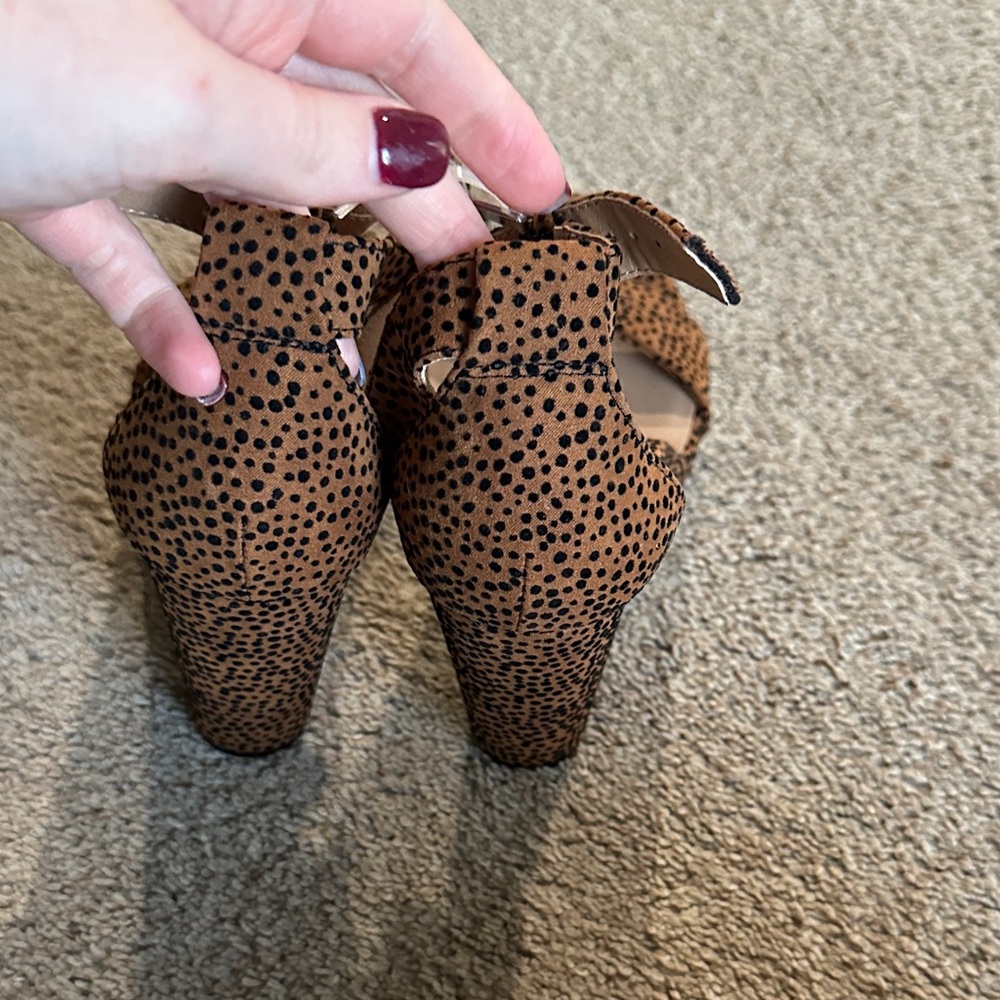 Torrid Brown and Black Spotted Heels - Picture 8 of 12
